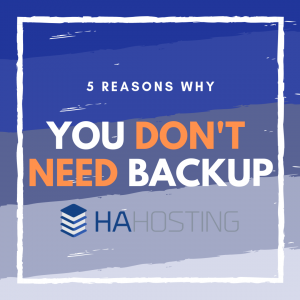 5 Reasons you don't need backup thumnail