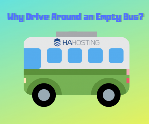 why drive around an empty bus?