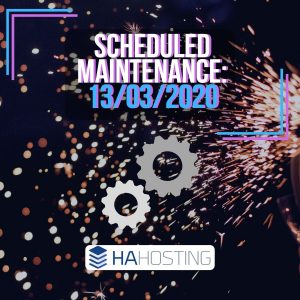 Scheduled maintenance 13/03/2020