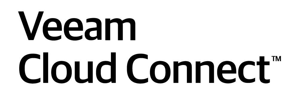 Veeam Cloud Connect, black text on transparent background