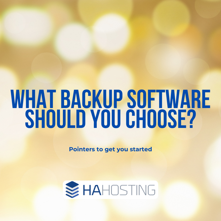 what backup software should you choose?